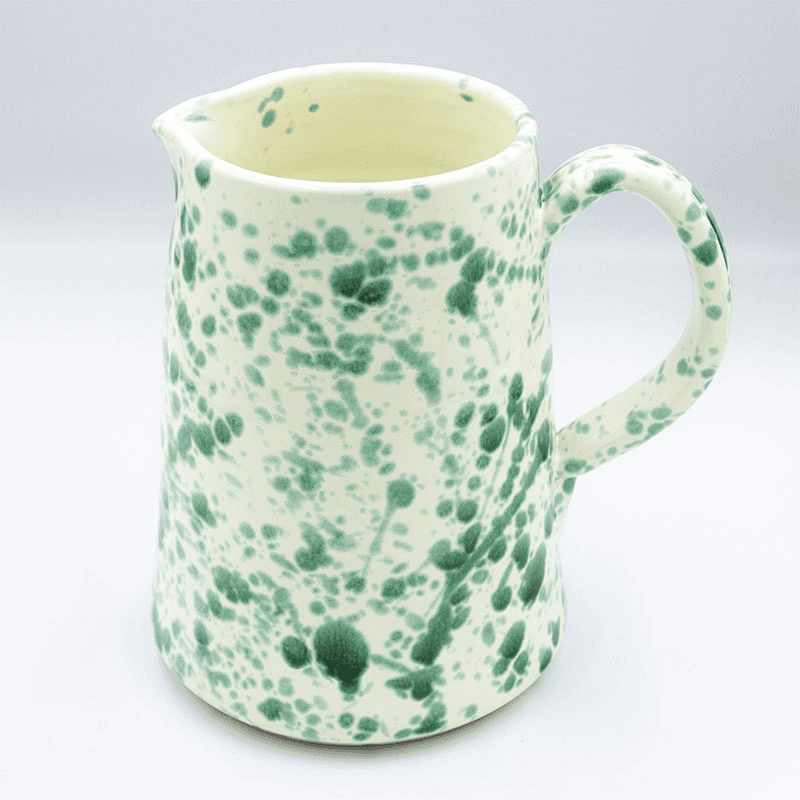 Splatter Jug, H14cm, Pistachio