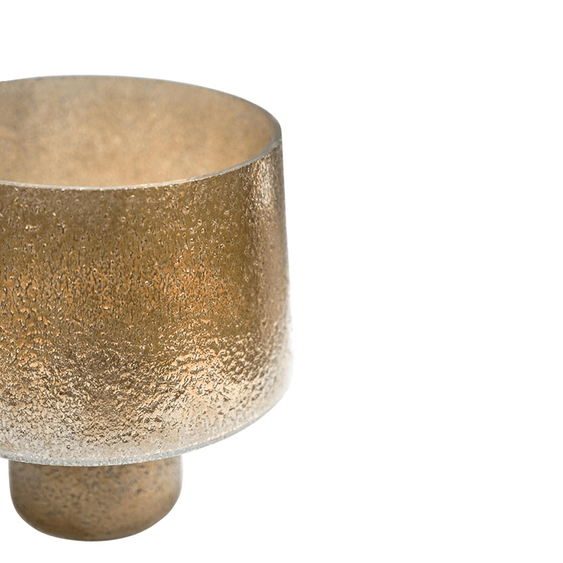 Opulent Curved  Planter, D20cm, Gold