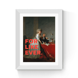 Image showing the Oh Fine! Art For Like Ever Framed Art Print, Multi product.