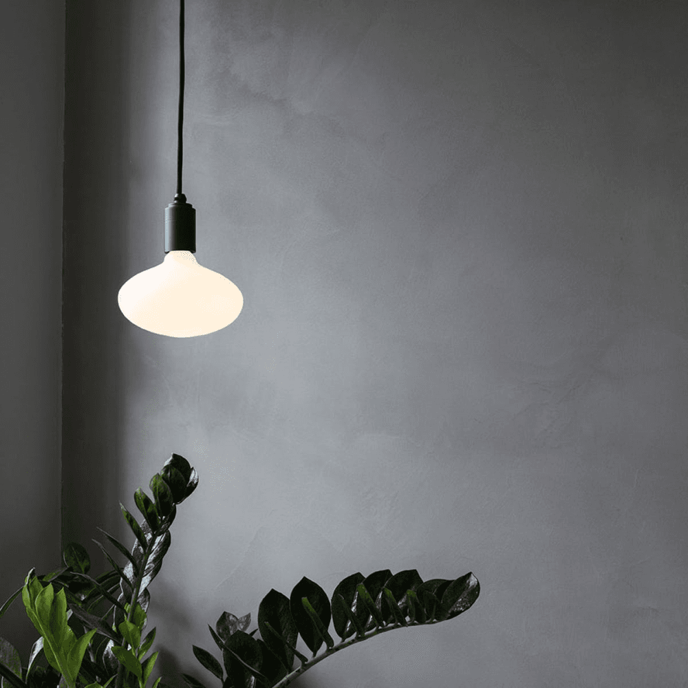 Oval 6W LED shaped bulb, L15 x W16cm, Clear