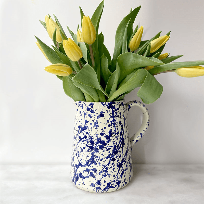 Splatter Jug, H14cm, Blueberry