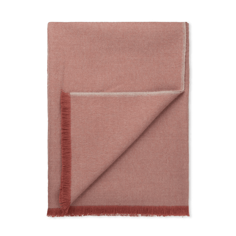 Skyfall Throw, H130 x W190cm, Rusty Red