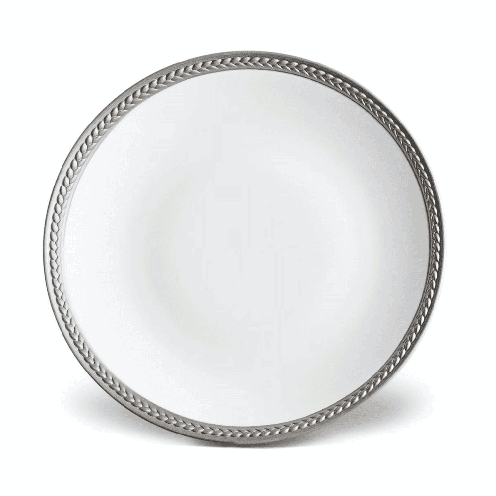Soie Tressée Bread & butter plate, 17cm, Platinum