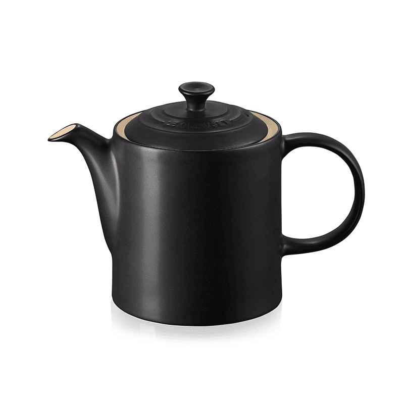 Stoneware Grand teapot, 1.3 litre, Satin Black