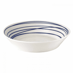 Image showing the Pacific - Lines Pasta bowl, 22cm, Blue product.