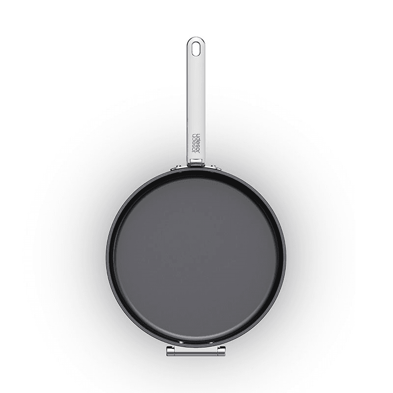 Space Folding Ceramic Non-Stick Saute Pan & Lid, 28cm, Midnight Blue