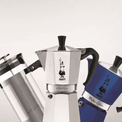Image showing the Moka Express Aluminium stovetop coffee maker, 12 cup, Silver product.