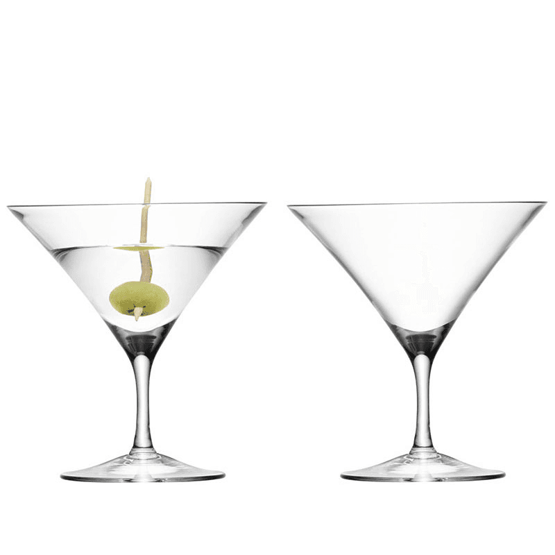 Bar Martini Glasses Set of 2, 180ml, Clear