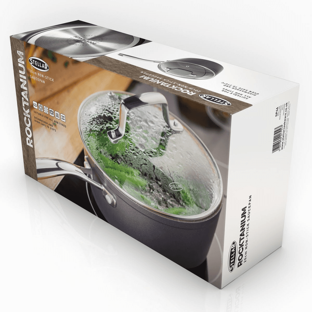 Rocktanium Saucepan, 20cm, Non-Stick