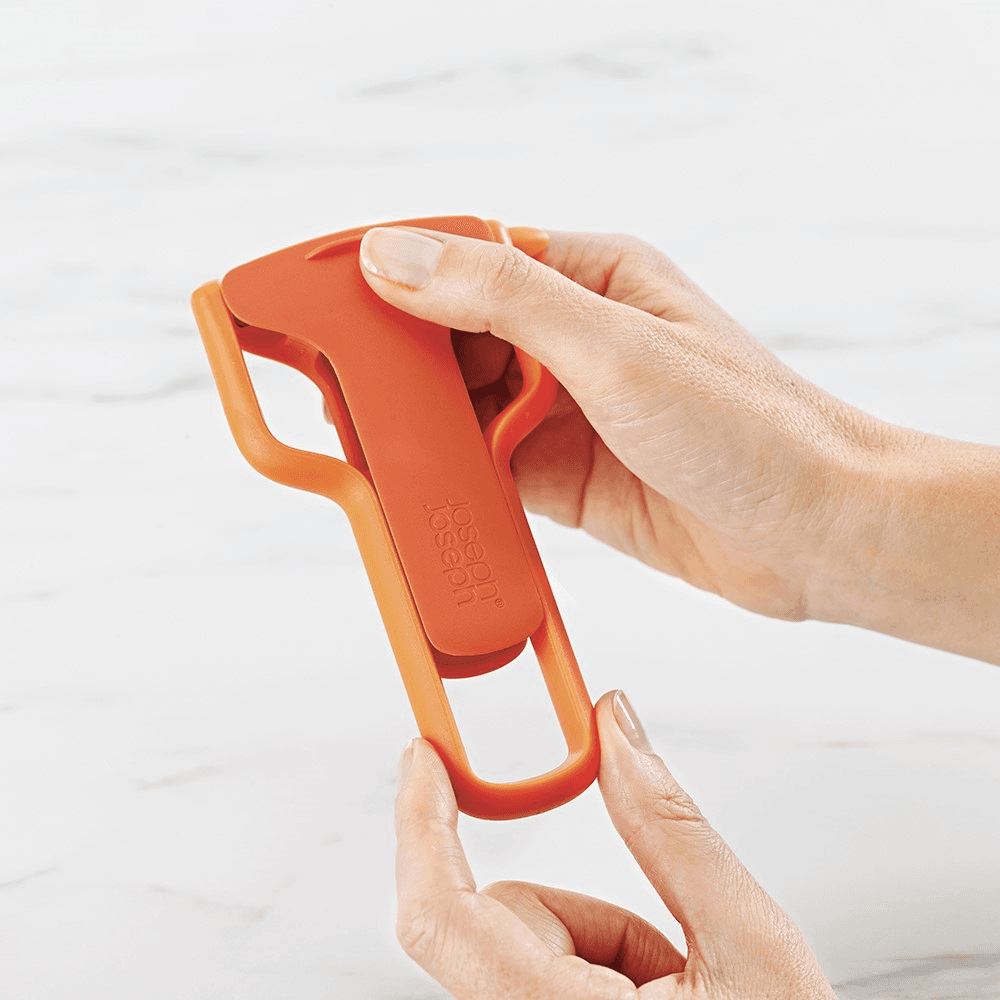 SafeStore Peeler with Blade Guard Julienne Peeler Orange