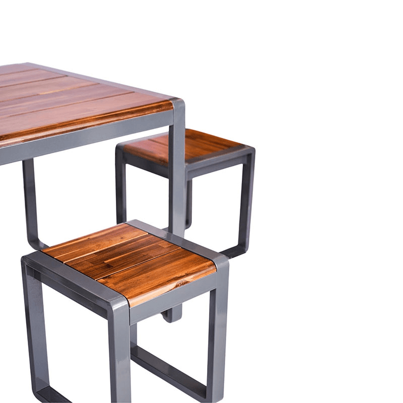 Spitalfields Square 5 Piece Furniture Set, Brown/Grey