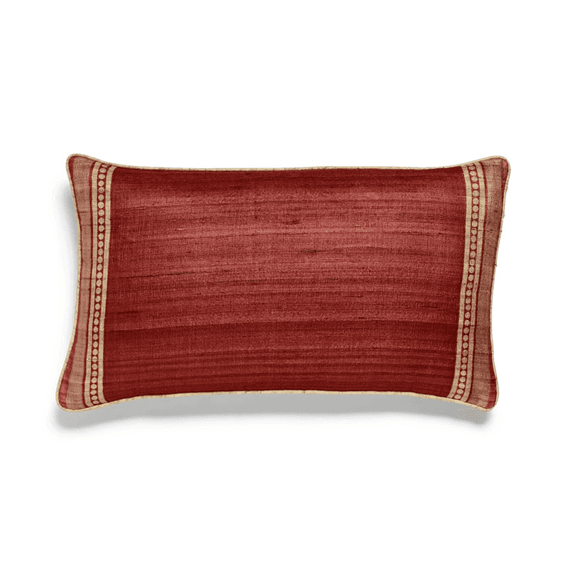 Longshan Cushion Cover, 60 x 35cm, Blood Orange