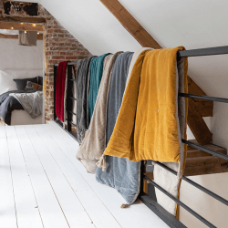 Image showing the Elise Bed Runner Pompons, 80 x 180cm, Grege product.