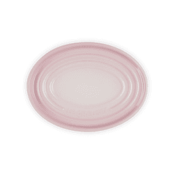 Image showing the Stoneware Oval Spoon Rest, 16cm, Shell Pink product.
