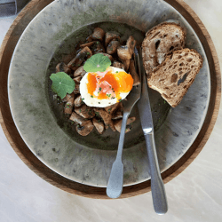 Image showing the Madeira Set of 6 soup/pasta plates, 19cm, Grey product.