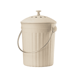 Image showing the Eco compost pail, 28 x 18cm - 4.5 litre, Cream product.