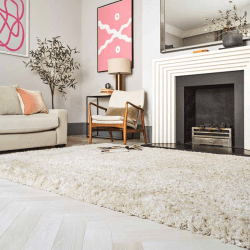 Image showing the Barnaby Plain Shaggy Rug, 120 x 170cm, Sand product.