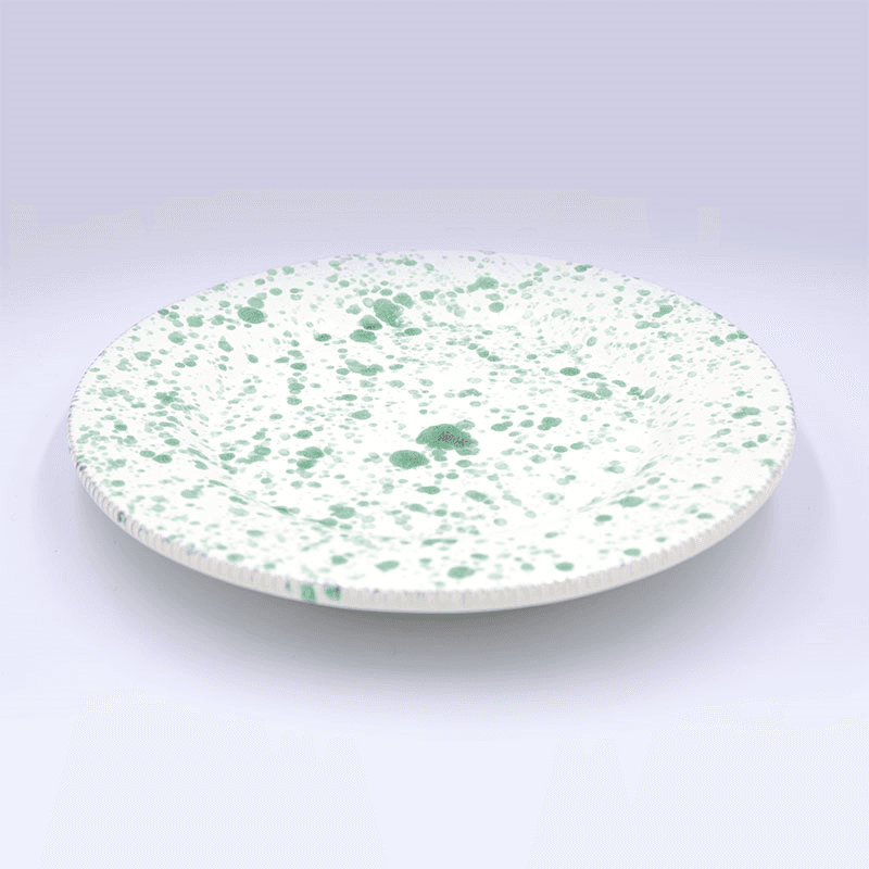 Splatter Dinner Plate, D24cm, Pistachio