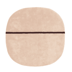 Image showing the Oona Rug, L140 x W140cm, Rose product.
