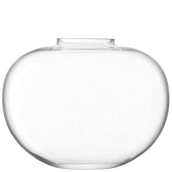 Image showing the Flower Curved Bouquet Vase, H15cm, Clear product.