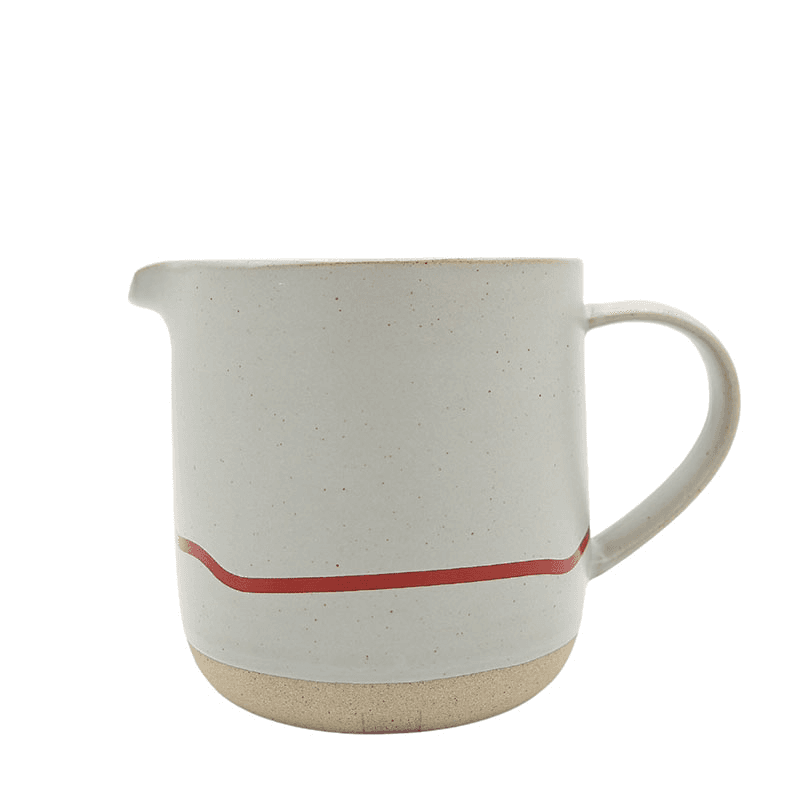 Studio Jug, 400ml, Pebble & Red
