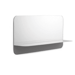 Image showing the Horizon Mirror, H40 x D17cm, Grey product.