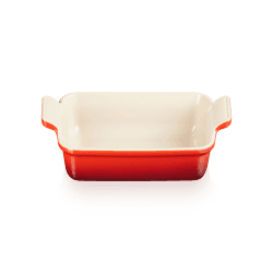 Image showing the Stoneware Rectangular dish, 19 x 14cm - 1 litre, Cerise product.