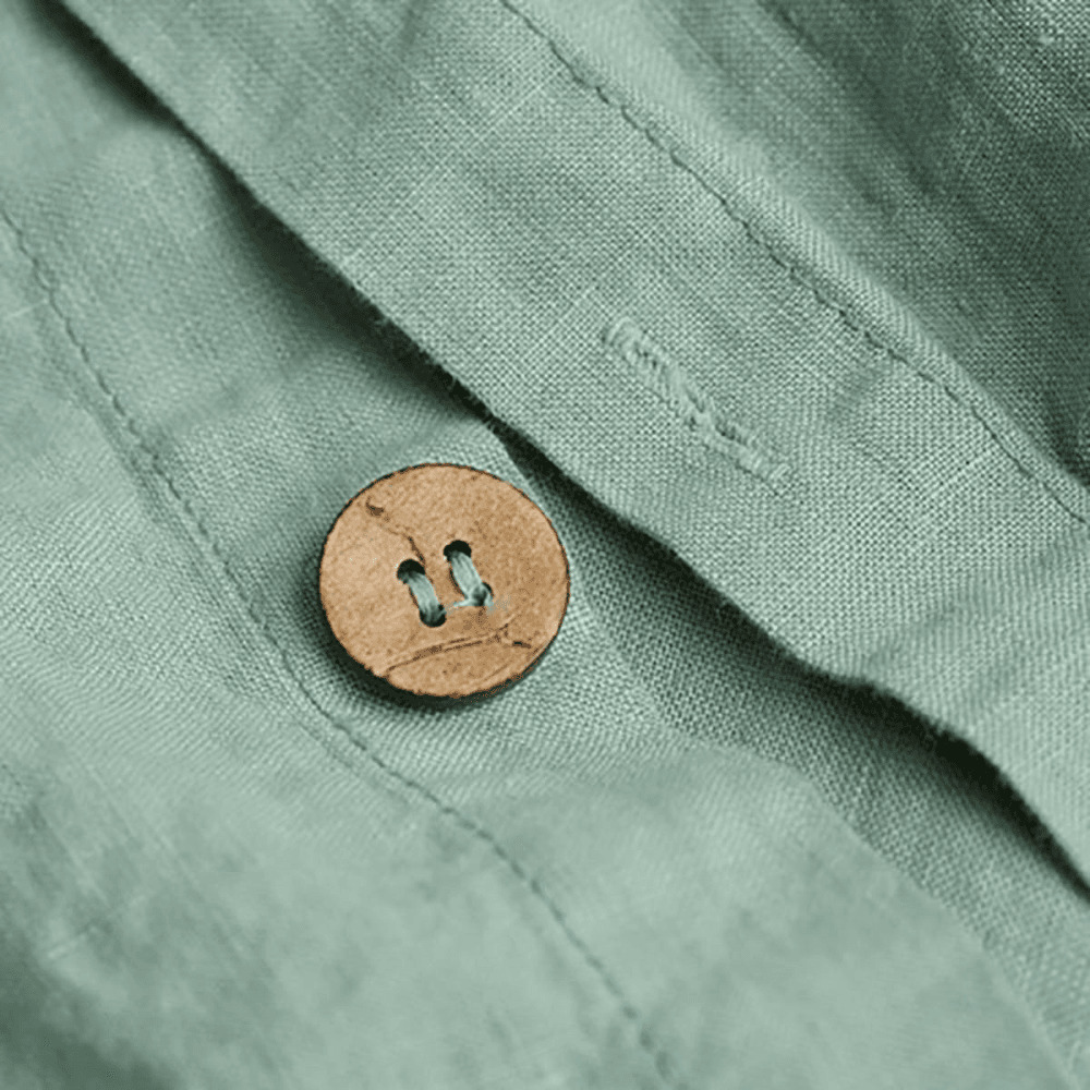 Sage Green Linen Duvet Cover, Super King