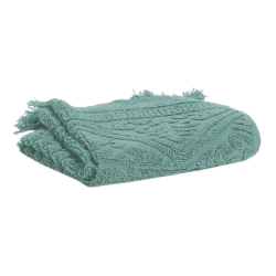 Image showing the Zoe Bath towel, 70 x 140cm, Green/Grey product.