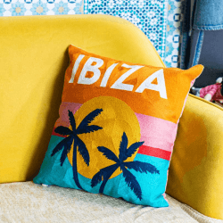 Image showing the Ibiza Cushion, 45 x 45cm, Orange product.
