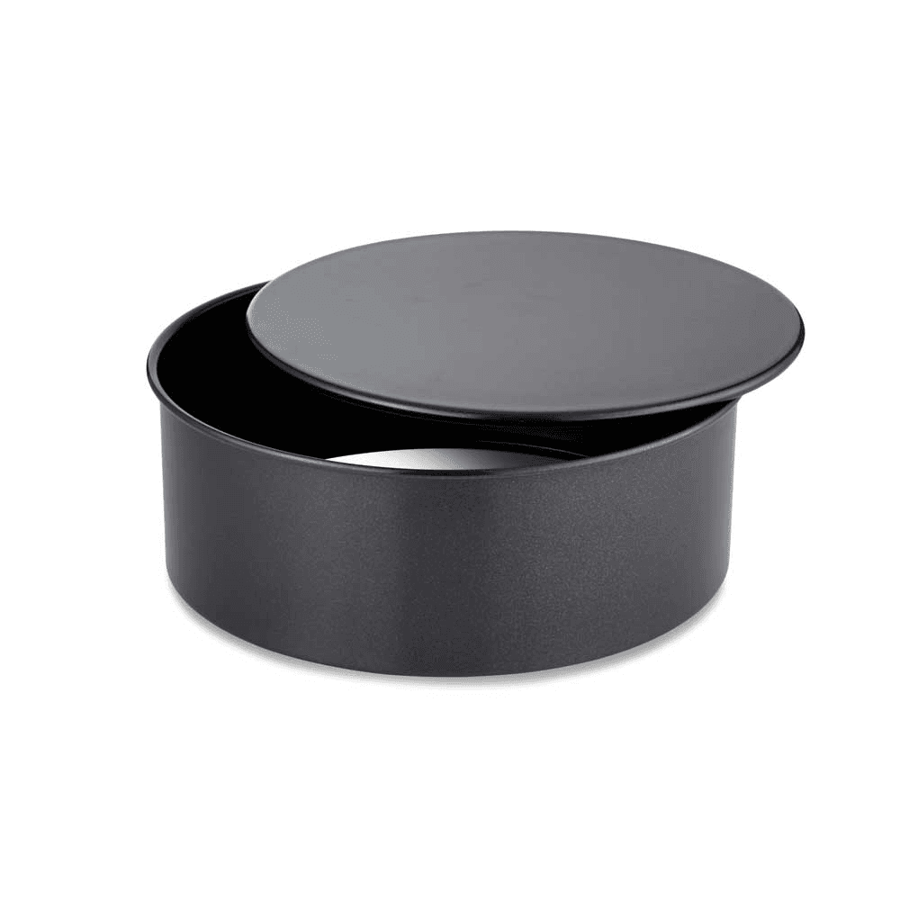 Precision Plus Loose Base Deep Cake Tin, 25cm, Black