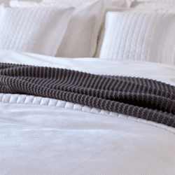 Image showing the Riley Duvet Set, King, White product.