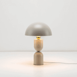 Image showing the Dome Mushroom Table Lamp, H39cm, Sand product.