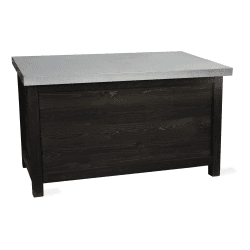 Image showing the Moreton Outdoor storage box, H50 x D45 x W80cm, Grey/Black product.