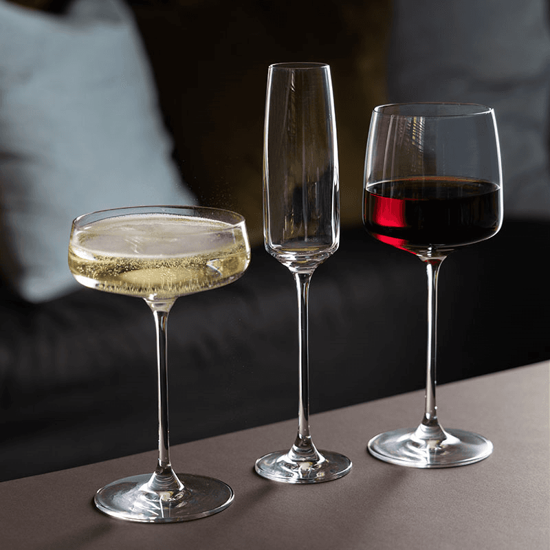 Elevate Set of 2 Champagne Saucers, 300ml, Clear