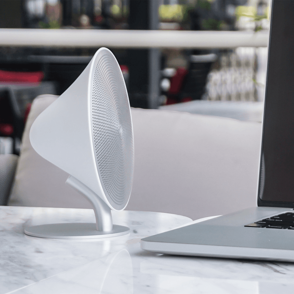 Mini Halo One Bluetooth speaker, H16 x L14 x D6cm, Matt White