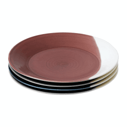 Image showing the Bowls of Plenty Set of 4 plates, 23cm, brown/grey product.