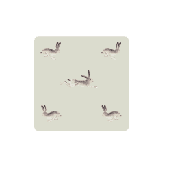 Image showing the Hare Set of 4 coasters, 10.5 x 10.5cm, Stone product.