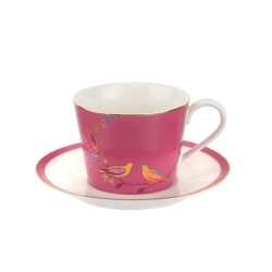 Image showing the Chelsea Collection Teacup and saucer, 20cl, pink product.