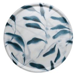 Image showing the Amongst Round Large Birchwood Tray, D45cm, Blue product.