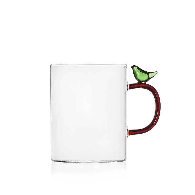 Birds Mug, 450ml, Green