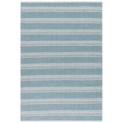 Image showing the Boardwalk 100% Recycled PET Flatweave Rug, 120 x 170cm, Blue & Multi product.