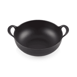 Image showing the Signature Cast Iron Balti dish, 24cm, Satin Black product.