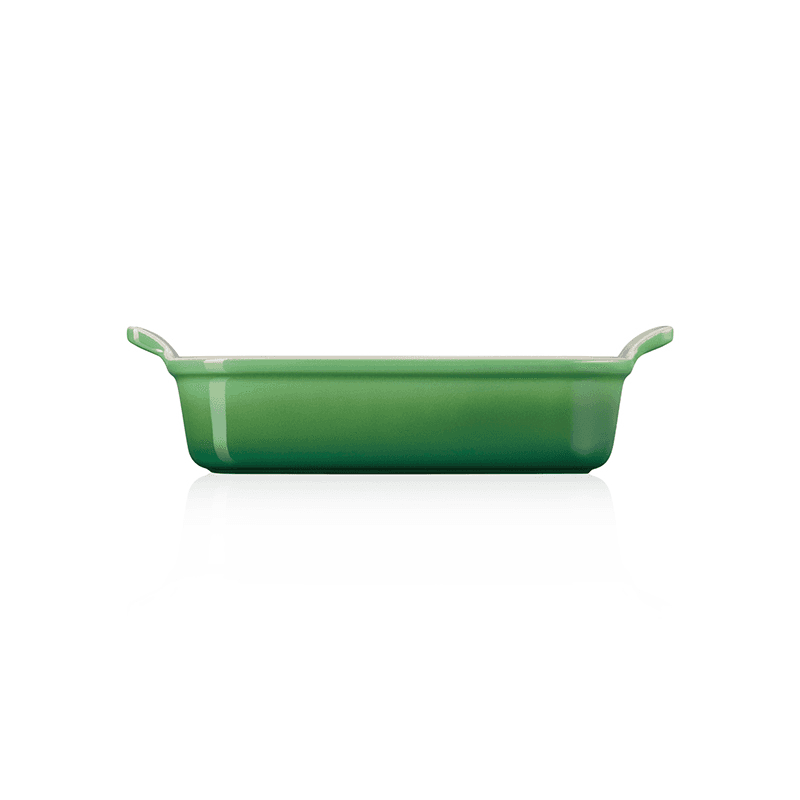 Stoneware Heritage Rectangular Dish, 19cm, Bamboo Green