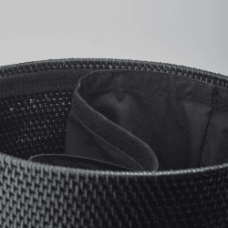 Image showing the Cino Laundry Basket, 58L, Black product.