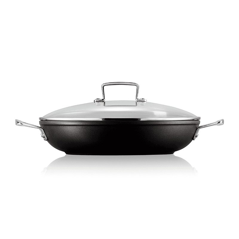 Toughened Non-Stick Shallow casserole with glass lid, 30cm - 3.5 litre
