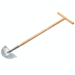 Image showing the Stainless Steel Half Moon Lawn Edger, Silver/Natural product.