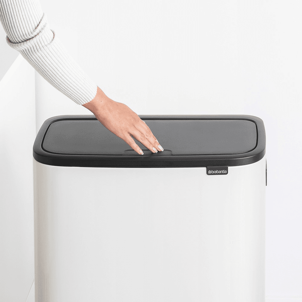 Bo Hi touch bin, 30 litre, White