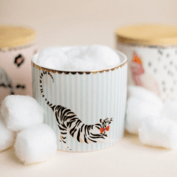 Image showing the Tiger Small Storage Jar, H10cm, Pastel product.
