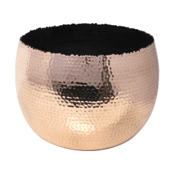 Image showing the Hammered Bowl planter, H21 x W30 x D30cm, Copper product.